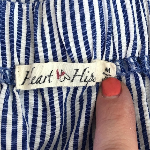 Heart & Hips off shoulder striped blouse - Picture 6 of 10